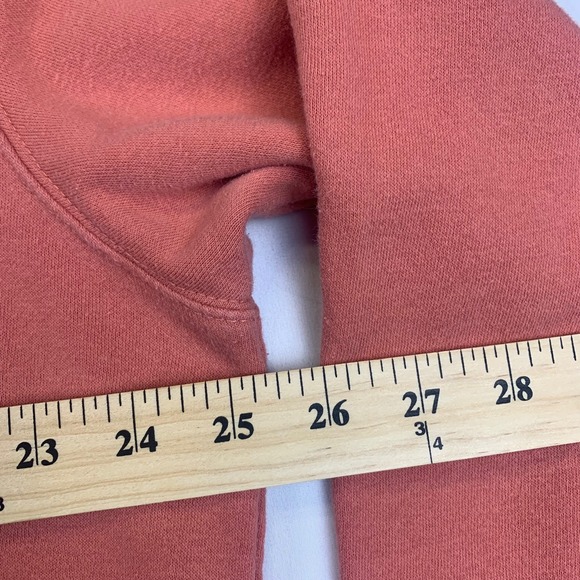 The North Face Men's Large Rust Orange Logo Pullover Hoodie Sweatshirt Outdoor - Picture 9 of 10